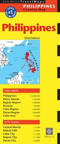 Philippines Travel Map Third Edition (Periplus Travel Maps) (2009-02-20)
