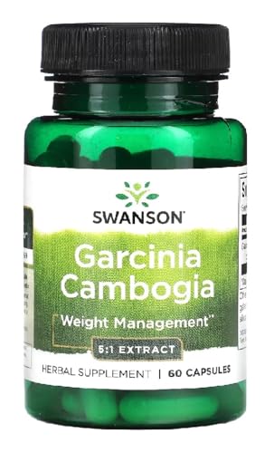 Swanson   GARCINIA CAMBOGIA | Extracto de Garcinia Cambogia | Gestión Natural del Peso & Control del Apetito   60 Cápsulas