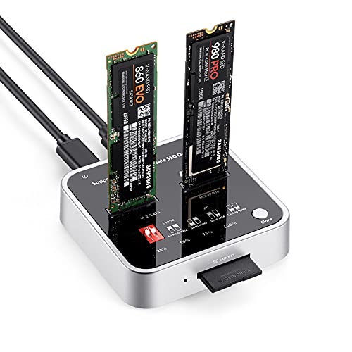 SupaGear M.2 Duplicator NVME/SATA M.2 SSD/SD Express Card Docking