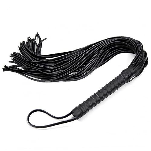 Cropa de montar a caballo Ericetion látigo de paleta de cuero 68 cm 3