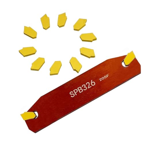 ASZLBYM Outils de découpe rainurée SPB326/SPB26-3 pour planche à découper et 12 plaques de coupe réversibles SP300 de 3 mm en carbure de tungstène et 1 support de lame de séparation SMBB1626. – vue 5