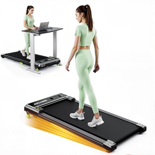 FINEHORSE Under Desk Treadmill for Home Office, 2.5HP Walking Pad Treadmills with Incline, Compact...