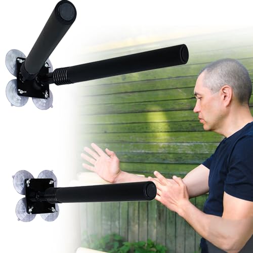 Blazea Wall Mount Wing Chun Dummy Hands Set, Adjustable Training Dummy for Martial Arts, Space Saving Wing Chun Kickboxing Training Gear with Spring