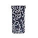 Squeeze Top Sunglasses Pouch Eyeglass Cases PU Leather Soft Anti-Scratch Eyeglass Holder (Nautical Anchors Pattern Blue Color)