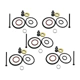 Passt für: NLAVW 5 x Diesel-Einspritzdüsen-Dichtungssatz, kompatibel mit: Ford Skoda Fabia Octavia Seat Audi A2 A3 A4 1.4 TDI Passat Polo Golf 1.9 1417010997