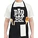 Funny BBQ Aprons for Men Husband Dad Grangpa Black Chefs Apron with Adjustable Neck Strap for Baking Cooking Grilling Gifts for Father's Day Birthday Valentine's Day Anniversary Men Women - YT0386