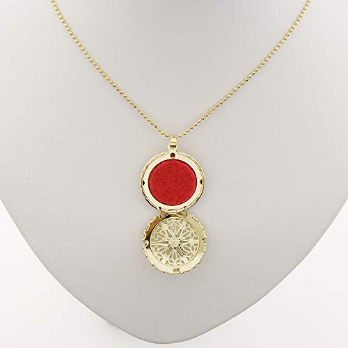 Colar Difusor Aromaterapia Médio Filigrana Dourado