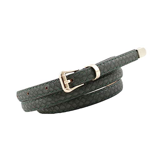 Andongnywell Women's Snakeskin Print PU Leather Waist Belt Pin Buckle Waist band Waist Cinch Waist Strap