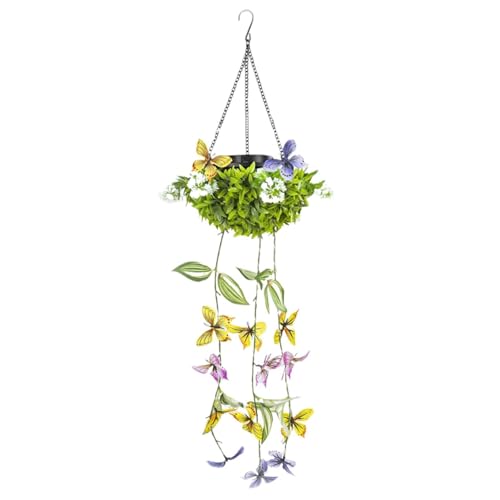 Luminaire papillon lumineuse d'extérieur étanche et suspension solaire pour déco de patio