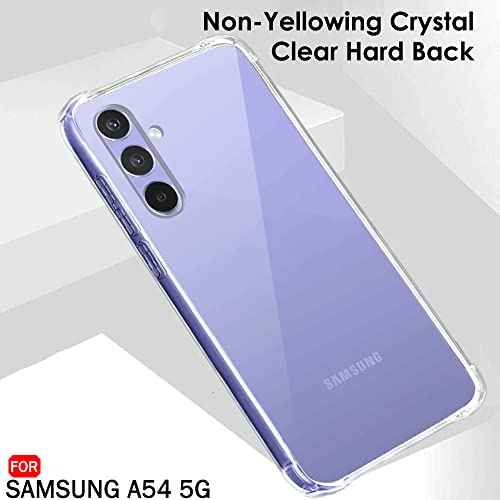 Image of TheGiftKart Crystal Clear Back Cover Case for Samsung Galaxy A54 5G | 360 Degree Protection | Shock Proof Design | Transparent Back Cover Case for Samsung Galaxy A54 5G (Silicone | Transparent Bumper)