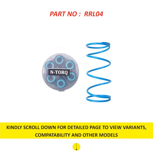 Image of NIKAVI RRL04 Rocket Roller Weights with Spring | Premium CVT Roller Weight Set Compatible with TVSS Ntorq | Improved Acceleration, Smooth Transmission & Durable Performance