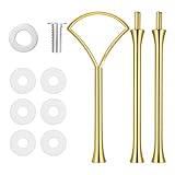 Bruislard 3 Tiered Tray Hardware Kit, Cake Stand-Hardware, Metal Cake Stand Holder, Fruit Heavy Plate Handle Fittings, Hardware for Tiered Plate Stand