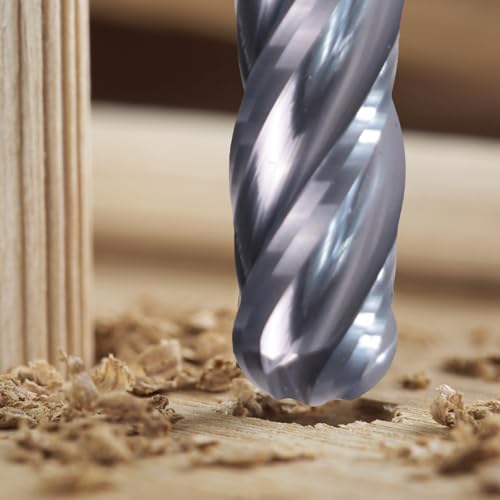 Image of NZ 5 /16 inch 4-Flute Ball Nose End Mill | CNC Milling Bits AlTiN Coated Carbide for Alloy Steel, Hardened Steel | 1-Pack