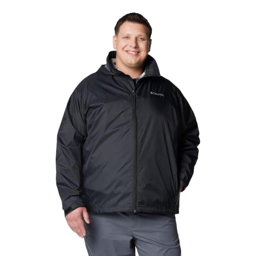 Columbia Jaqueta de chuva masculina Glennaker Lake II, preta, média