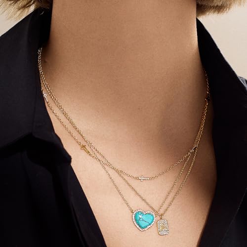 Cross Necklace for Women - Elegant Gold Chain with Glass Stones, Hypoallergenic, 17" Length with Extender4