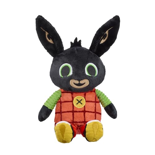 Rainbow Designs Talking Bing Soft Toy - Interactive Character Plush Toy with Squeezable Tummy Feature Super Soft Fabric Cute Stuffed Animal for Preschool Children & Imaginative Play