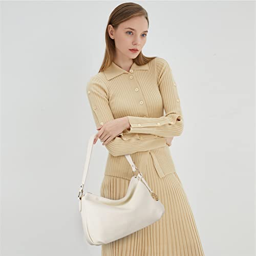 Bostanten Leather Purses For Women Designer Shoulder Bags Ladies Hobo Handbags Pocketbooks White #TOP1