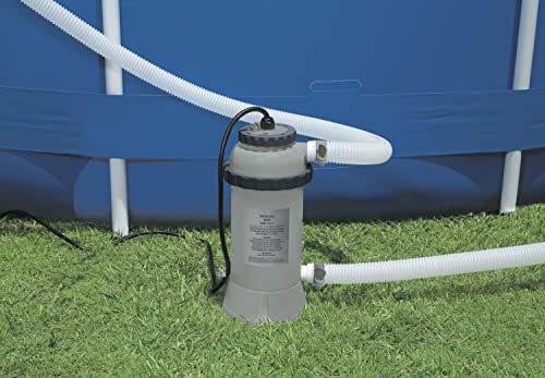 Intex - Poolheizung - Ø 25 x 45 cm - Für runde Easy Set und Kunststoff Frame Pool - Bis zu Ø 457 cm