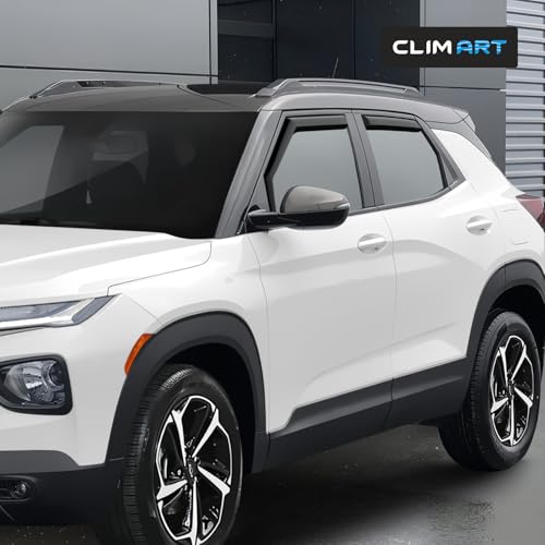 Image of CLIM ART in-Channel Incredibly Durable Rain Guards for Chevrolet (Chevy) Trailblazer 2021-2026, Original Window Deflectors, Vent Window Visors, Vent Deflector, 4 pcs. - 621464