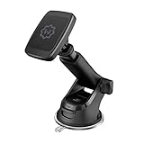 WixGear Magnetic Phone Car Mount, Universal Magnetic Car Mount Holder, Windshield Mount and Dashboard Mount Holder for Cell Phones and Tablets with Long Arm – (New Telescopic Arm)