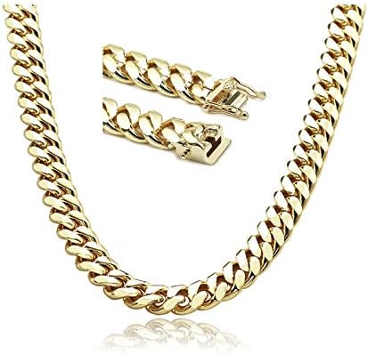 Mens Gold Chain Necklace [ 14mm Thick 