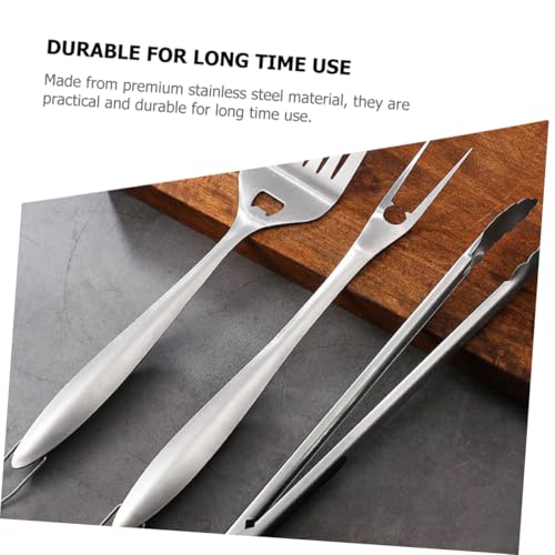 Set de 3 herramientas para parrilla de acero inoxidable VANZACK miniatura 7