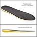 Orthotic Plantar Fasciitis Memory Foam Comfort Elevator Shoe Insole 1/2 Inch Height Increase (Yellow) Excellent Shock Absorption and Cushioning Best Insoles for Men and Women for Everyday Use Size M