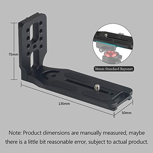 Placa de liberación rápida HUIOP soporte en L de aluminio con rosca 1/4 4