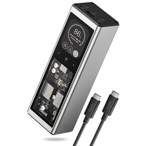 TALIX 140W Power Bank, 20000mAh Laptop Power Bank, PD 3.1 Fast Charging Portable Charger with 3...