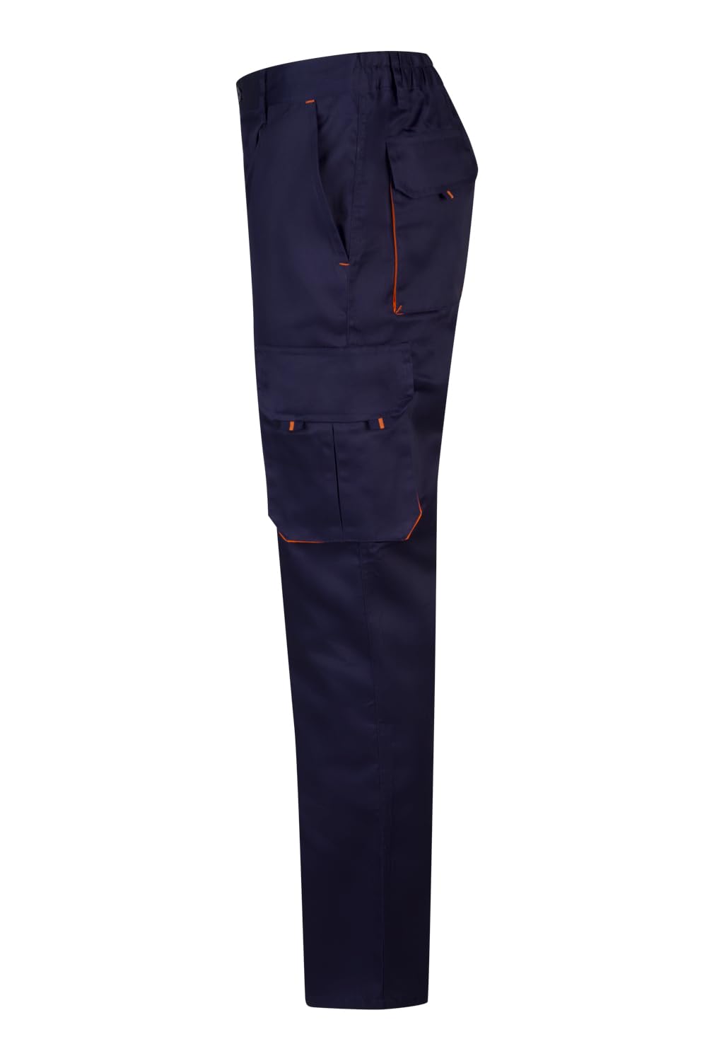 VELILLA 103004; Pantalón Bicolor Multibolsillos; Color Azul Marino y Naranja; Talla 34 — view 2