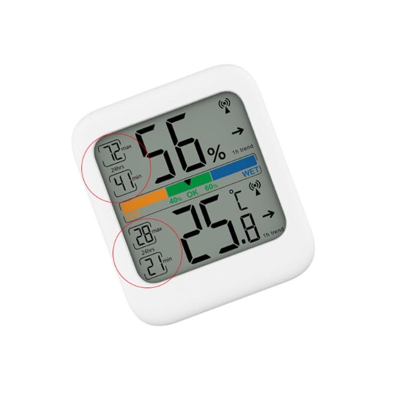 Home Indoor Color Screen Precise Wall Mounted Temperature Gauge Table