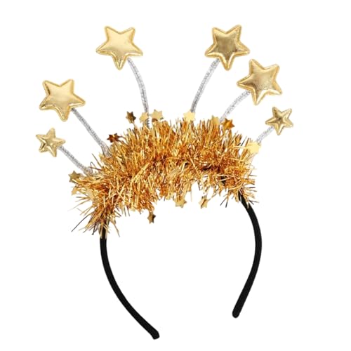 Cerchietto per capelli di Capodanno con fascia argentata, decorazione per festa con glitter, accessorio elegante per donne, adulti, costume familiare, celebrazione, Natale, compleanno, event