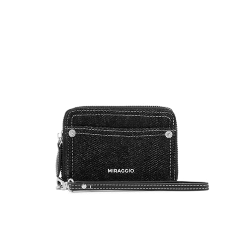 Image of Miraggio Dew Denim Wallet for Women with Wristlet | Gift for Woman