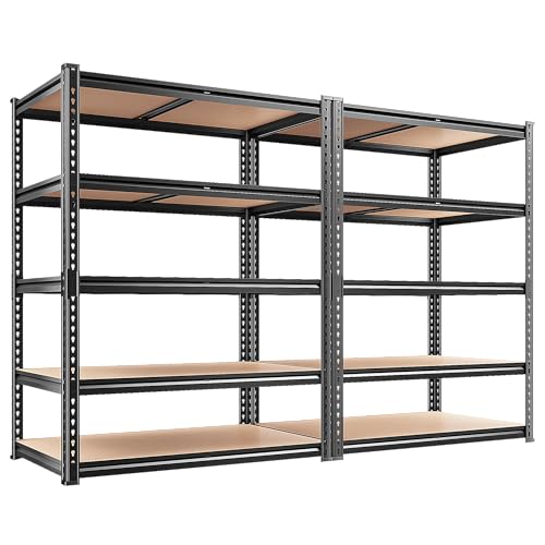 REIBII 2020LBS Storage Shelves 5 Tier Garage Shelving Heavy Duty,