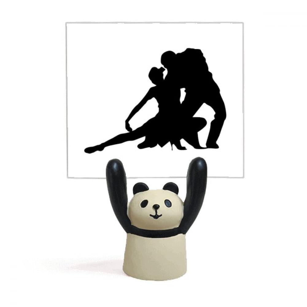 Support de mémo duo de danseuses et panda porte-photo de table