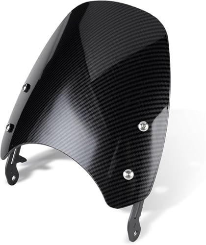 Déflecteur de pare-brise moto contre la fatigue des cervicales sur Triumph T120