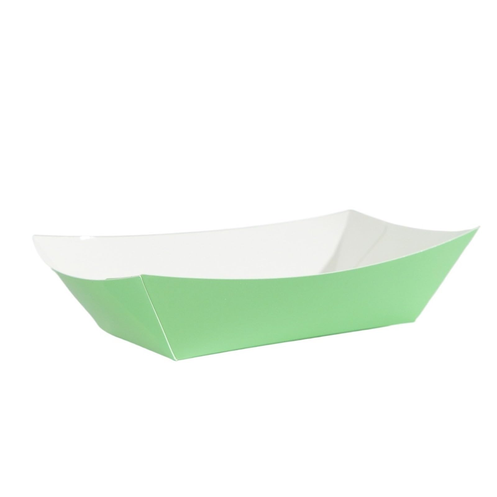100 Pcs Colorful Disposable Paper Boat Boxes for Snacks, Fries, Desserts, BBQ & Picnic