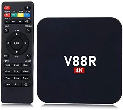 Android TV Box 2GB RAM 16GB ROM 4K Ultra HD Smart Streaming Device WiFi HDMI Quad Core Android Media Player for LED TV YouTube Netflix Support Home Entertainment Setup