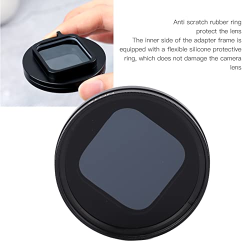 52mm Neutral Density ND16 Lens Filter Waterproof Camera Lens Filter Anti Scratch with Silicone Protective Ring Filter Cover - Image 4