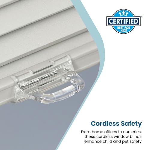 BlindsAvenue Cellular Honeycomb Cordless Shade, 9/16" Single Cell, Blackout, Winter White, Size: 60" W x 48" H