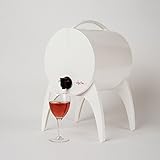 toneles de madera para vino ABS, 3 L, adecuado a todos los vino en Bag in Box, 25,5 x 25,4 x 38,7 cm.