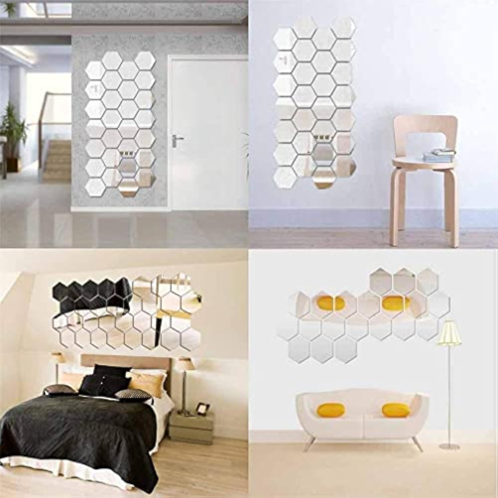Hexagon 10 - 3D Acrylic Decorative Mirror Murals Wall Stickers