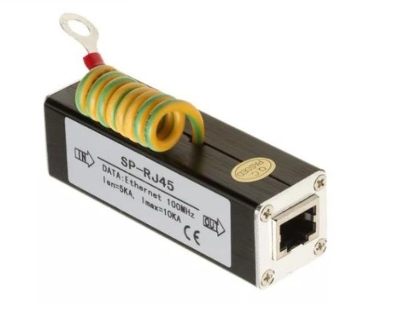 Network RJ45 Ethernet LAN Surge Protector, Thunder and Lightning Arrester Suppressor Adapter-image-33