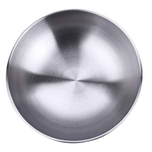 Cabilock Serving Bowls Stainless Steel Big Salad Bowls Pasta Bowl Mixing Bowls Kitchen Dinner Bowls For Noodle Soup Salad Pasta Rice 900Ml #TOP6