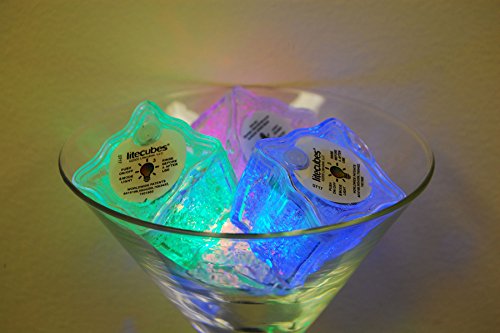 Litecubes Brand 8 Mode Multicolor Rainbow Light Up Led Ice Cubes (12) #TOP3