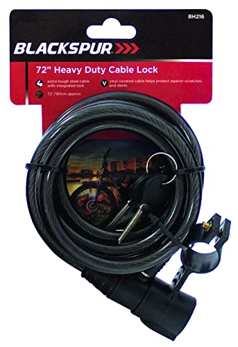 Blackspur Bb-Bh216 6'Fahrradschloss HD Kabel Cover