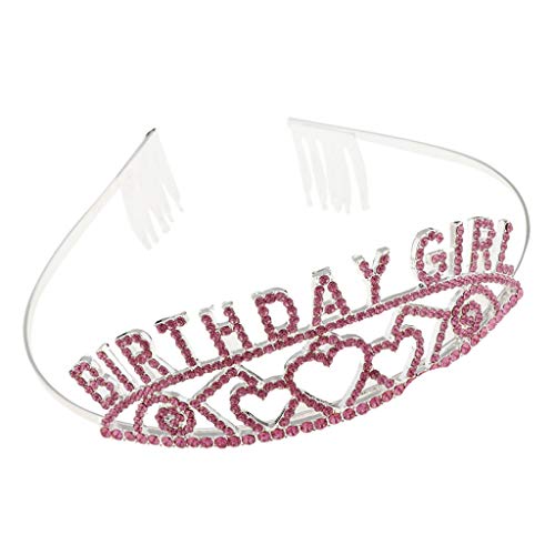 oshhni Impressionantes Joias de Coroa de Aniversário de Menino com Tiara de Cristal E Strass