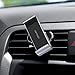 Car Cell Phone Mount, Lamicall Air Vent Clip Holder, Universal Stand Hands Free Cradle Compatible with Phone 12 Mini 11 Pro Xs Xs Max Xr X 8 7 6 6s Plus SE and Other 4.7-6.5'' Smartphones - Silver