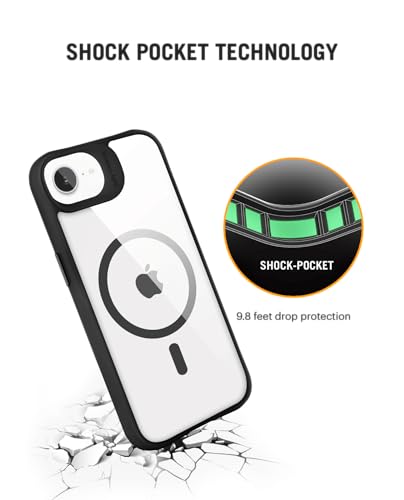 Image of DailyObjects Polycarbonate Case for iPhone 16e Compatible with Mag-Safe Wireless Charging | Hybrid Clear Slim Shockproof Back Cover