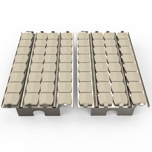 SafBbcue Heat Plate Flame Tamer with Ceramic Briquettes Replacement Parts for Lynx LDR27 LDR30 LIJ27 LIJ30 LDR42 LIJ42 LDR54 LIJ54 LSB1 LSB2 LBQ27 LBQ36 LBQ48